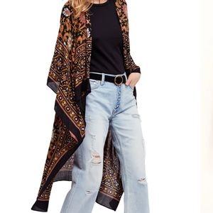 NWOT Free people boho kimono / duster